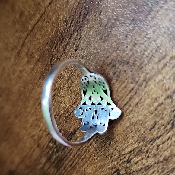 Hamsa Sterling Silver Ring - Picture 3 of 5